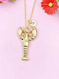 Lobster Charm Gold Necklace, N6247