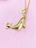 Blue Whale Charm Gold Necklace, N6254