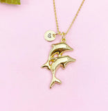 Dolphin Charm Gold Necklace, N6256