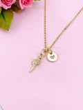 Conch Charm Gold Necklace, Sea Shell,  N6257