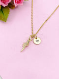Conch Charm Gold Necklace, Sea Shell,  N6257