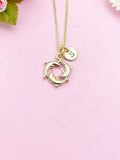 Dolphin Charm Gold Necklace,  N3584