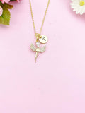 Guardian Angel Charm Gold Necklace, N4110
