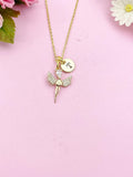 Guardian Angel Charm Gold Necklace, N4110