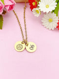 Gold Water Polo Necklace Bracelet Keychain Optional, Best Christmas Gifts, Personalized Customized Monogram Jewelry, D210