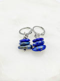 Lapis Lazuli Earrings, Natural Lapis Lazuli Gemstone Jewelry, Silver Option, N5881S