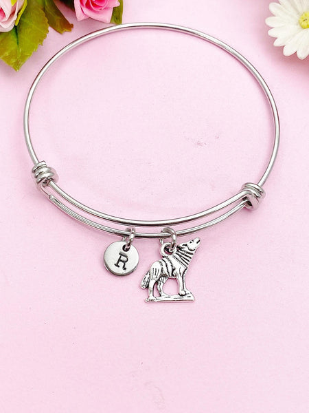 Wolf Charm Silver Bracelet, N4387A