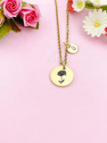 Chrysanthemum Flower Gold Charm Necklace, N3835