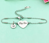 Big Sis Bracelet, Heart, Big Sister Middle Sister Little Sister Bracelet, Sisters Jewelry, Sister Gift, D562S