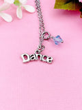 Dance Necklace, Dance Bracelet Bangle Option, Ballet Girl Gifts, N2665A