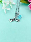 Dance Necklace, Dance Bracelet Bangle Option, Ballet Girl Gifts, N2665A