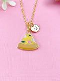 Gold Pizza Slice Charm Necklace, N3579