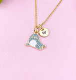 Seal Charm Gold Necklace, Cute Seal, Sea Lion, N6262