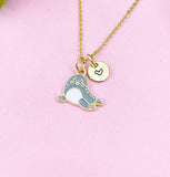 Seal Charm Gold Necklace, Cute Seal, Sea Lion, N6262