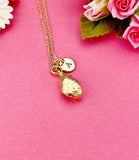 Gold Potato Charm Necklace, N5208B