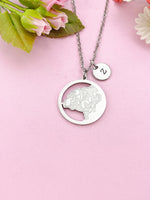 Bear Charm Necklace, Tarnish Resistant Stainless Steel Pola Bear Pendants, N6290