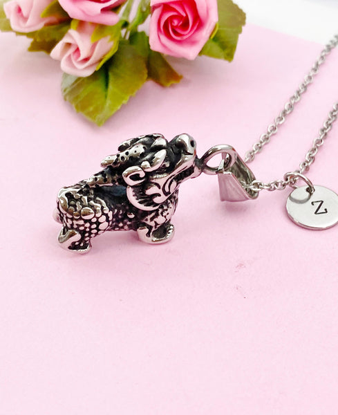 Kylin Charm Necklace, Tarnish Resistant Stainless Steel Kylin Pendants, N6294