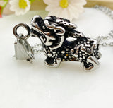 Kylin Charm Necklace, Tarnish Resistant Stainless Steel Kylin Pendants, N6294