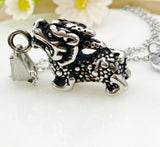 Kylin Charm Necklace, Tarnish Resistant Stainless Steel Kylin Pendants, N6294