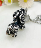 Kylin Charm Necklace, Tarnish Resistant Stainless Steel Kylin Pendants, N6294