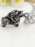 Kylin Charm Necklace, Tarnish Resistant Stainless Steel Kylin Pendants, N6294