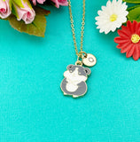 Hamster Charm Gold Necklace, N6332
