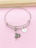 Saddle Charm Bracelet, Horse Saddle Jewelry, N6197A