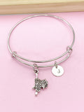 Saddle Charm Bracelet, Horse Saddle Jewelry, N6197A