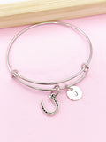 Horseshoe Charm Bracelet, Horse Lover Jewelry Gifts, N6207A