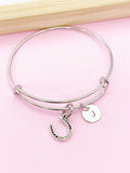 Horseshoe Charm Bracelet, Horse Lover Jewelry Gifts, N6207A