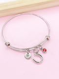 Horsshoe Charm Bracelet, Horse Lover Jewelry, N6207B