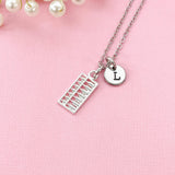 Silver Abacus Charm Necklace, Calculator, Gift for Accountants or Bookkeepers, N6336S