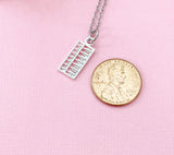 Silver Abacus Charm Necklace, Calculator, Ideal Gift for Accountants or Bookkeepers, N6336S