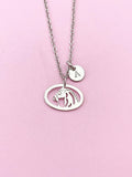 Horse Charm Silver Necklace, Horse Lover Jewelry Gift, N6297