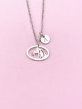 Horse Charm Silver Necklace, Horse Lover Jewelry Gift, N6297