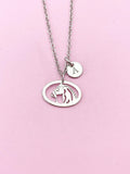 Horse Charm Silver Necklace, Horse Lover Jewelry Gift, N6297