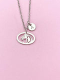 Horse Charm Silver Necklace, Horse Lover Jewelry Gift, N6297