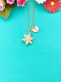 Snowflake Charm Necklace in Gold, N6337