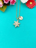 Snowflake Charm Necklace in Gold, N6337