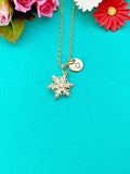 Snowflake Charm Necklace in Gold, N6337