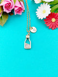 Coffee Bottle Charm Necklace in Gold, N6339
