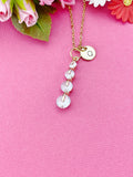 Diamond Drop Charm Necklace in Gold, N6340