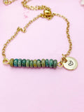 Shoushan Jade Bracelet, Gold Natural Shoushan Jade Gemstone Jewelry, N6352