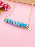 Natural Regalite Imperial Jasper Sea Sediment Jasper Necklace In Gold or Silver, Natural Imperial Jasper Gemstone Jewelry, N6360