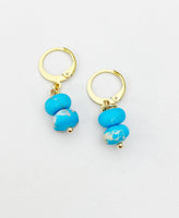 Regalite Imperial Jasper Sea Sediment Jasper Earrings in Gold or Silver, Natural Gemstone Jewelry, N6360E
