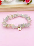 Morganite Bracelet, Natural Morganite Gemstone Jewelry, N6302