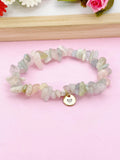 Morganite Bracelet, Natural Morganite Gemstone Jewelry, N6302