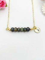 Dragon Blood Jasper Necklace, Gold Natural Dragon Blood Jasper Gemstone Jewelry, Bracelet Option, N6317