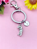 Otter Charm Keychain or Necklace in Silver, N 6394K
