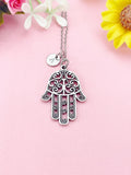Hansa Hand Charm Necklace in Silver, N6396